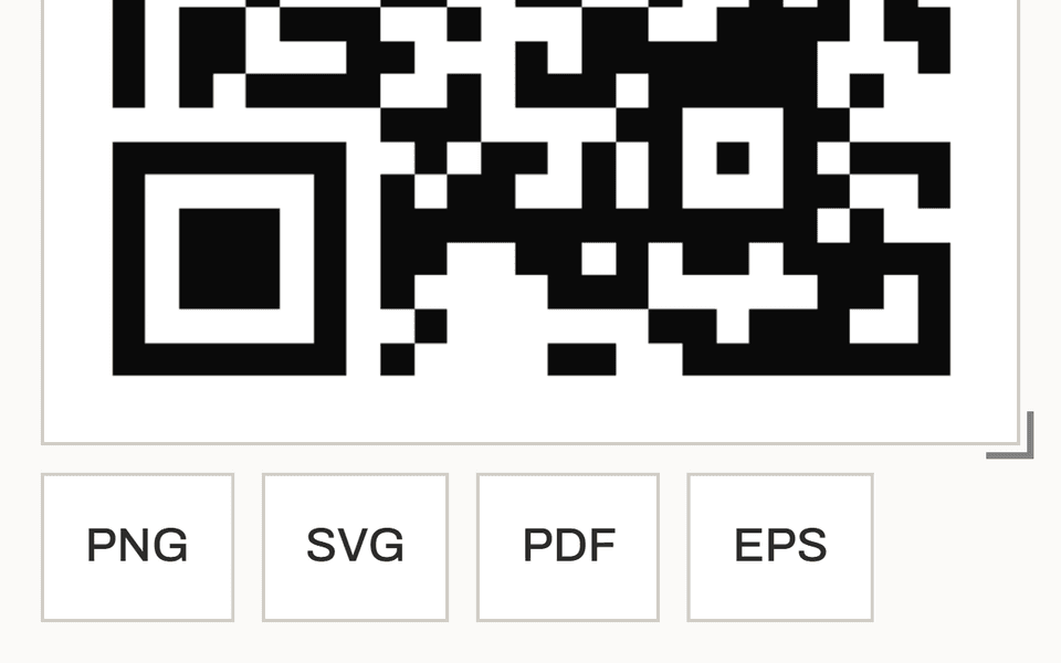 Butoanele de descărcare de sub un cod: PNG, SVG, PDF și EPS.